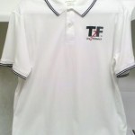 T2F Polo Embroidered (white w/black)